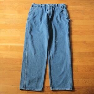 Carhartt Carpenter Jeans Men Blue B237DST Workwear Streetwear 38x36 Original Fit